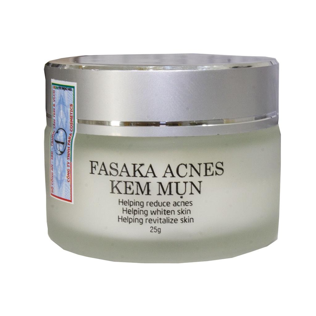 Kem Mụn, Mờ Thâm, Liền Sẹo Chiết Xuất Thiên Nhiên FASAKA 25g - Chính Hãng