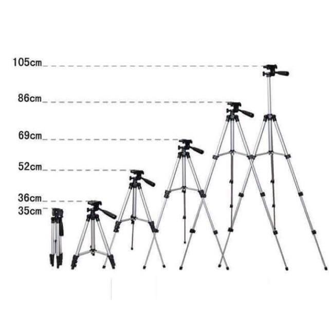 Gậy livestream, chụp ảnh 3 chân Tripod 3110 tiện dụng