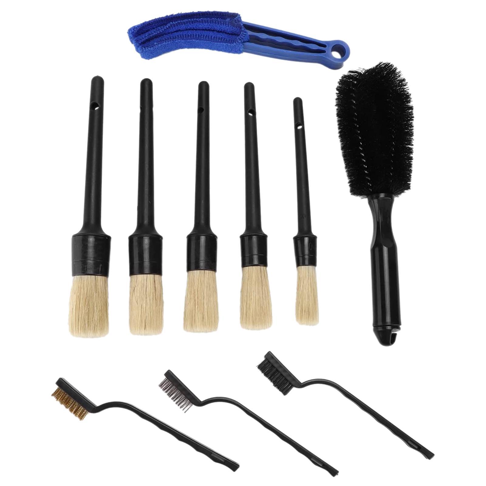 10x Detailing Brush Kit Auto Parts for Wheel Motorcycles