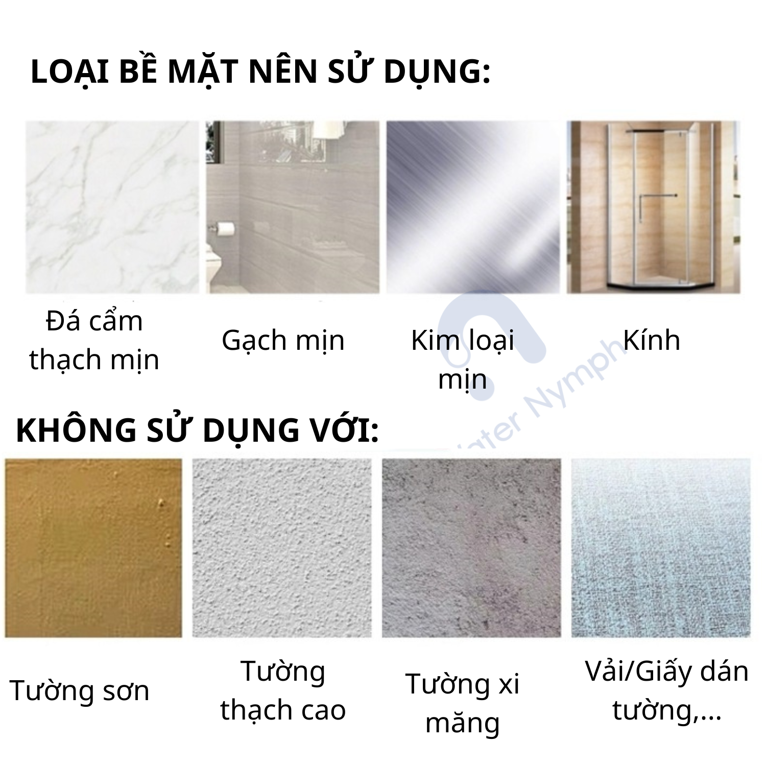 Combo 5 Móc treo đồ, treo quần áo dán tường đa năng Waternymph không cần khoan tiện dụng