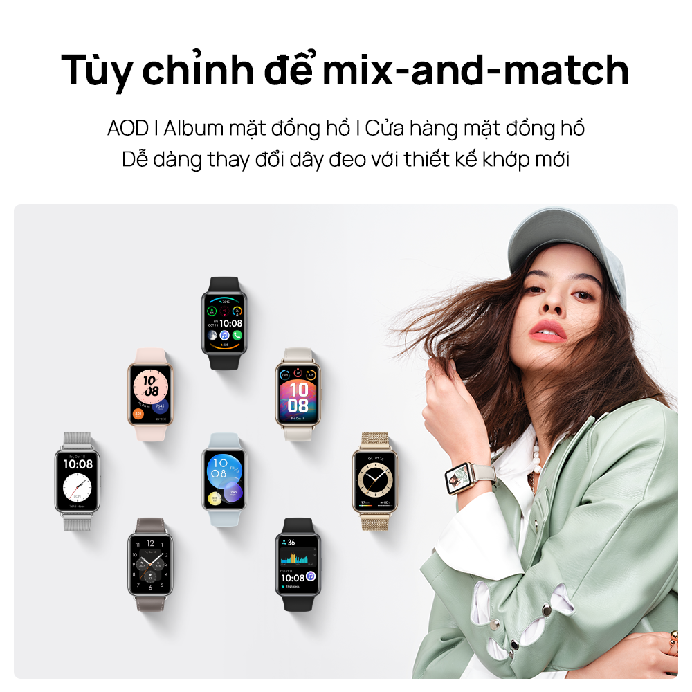 Đồng Hồ Thông Minh HUAWEI WATCH FIT 2 | Màn hình HUAWEI FullView 1.74”| Gọi thoại Bluetooth | Sống khỏe mạnh | Hàng Chính Hãng