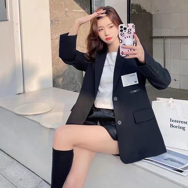 Áo Khoác Blazer Nữ Dáng Suông Phong Cách Hàn Quốc Mẫu Mới Mã SZ09D