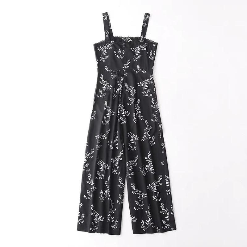 Jumpsuit dài vải xếp li xuất xịn