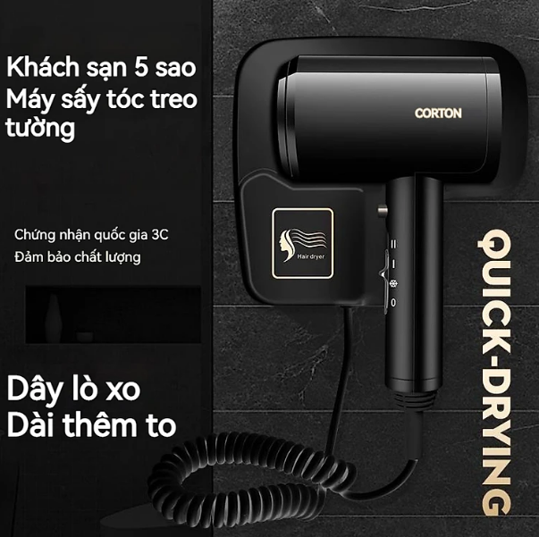 Cao cấp - Máy Sấy Tóc Treo Hiltons Hotel Choices 3C