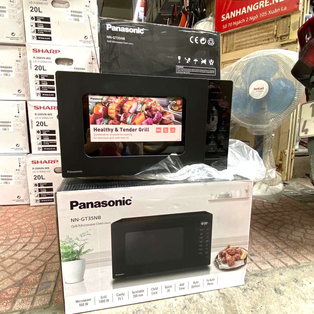 Lò vi sóng điện tử có nướng Panasonic NN-GT35NBYUE dung tích 24L - Hàng chính hãng