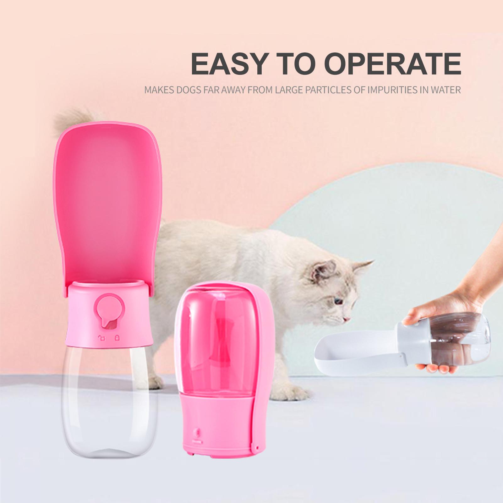 Máy lọc nước cho thú cưng có thể gập lại di động 280mL