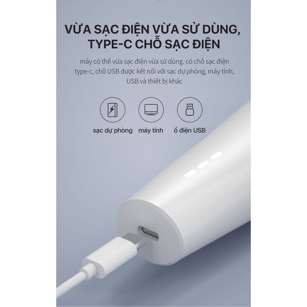 Tông đơ cắt tóc Xiaomi Enchen Boost2 thiết kế siêu tiện lợi phiên bản mới 2024 - Hàng nhập khẩu