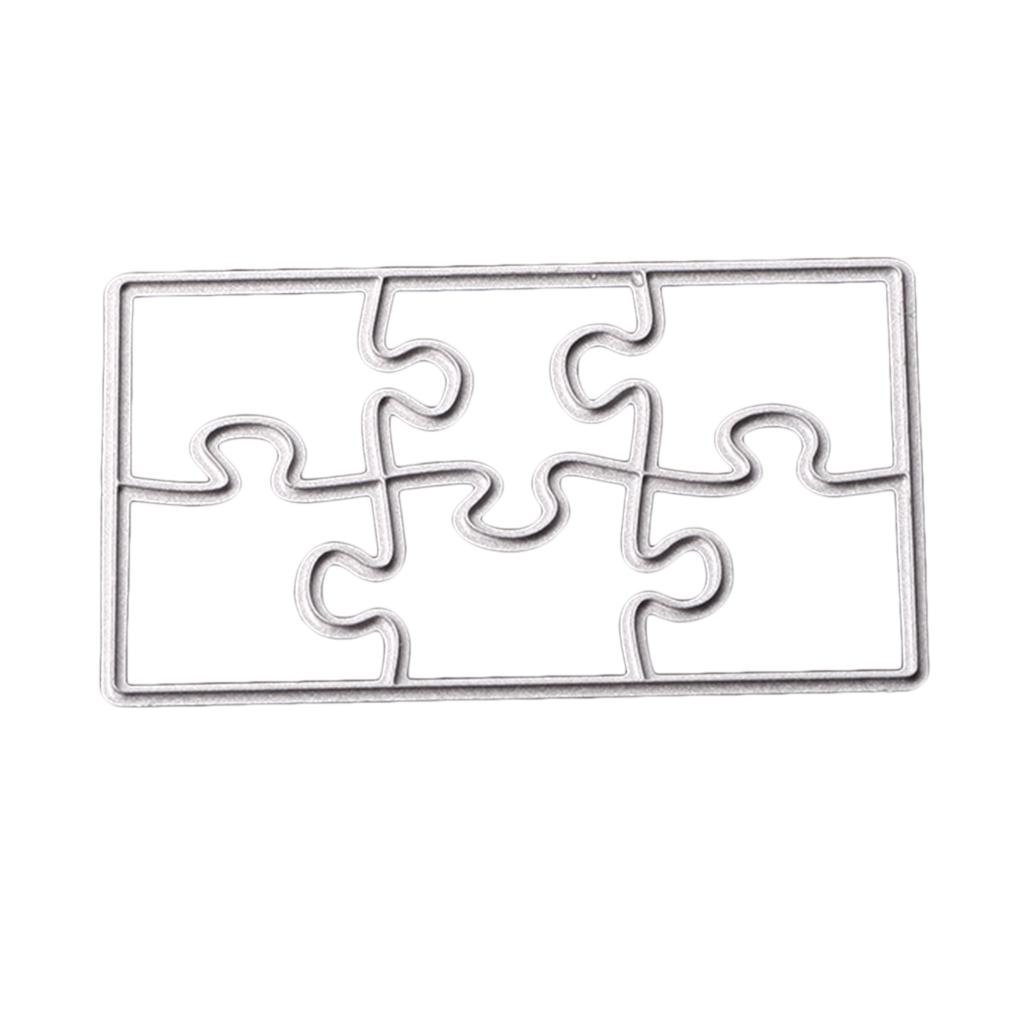 Jigsaw Puzzle Metal Stencils Die Cutting Template Dies Embossing Folder DIY