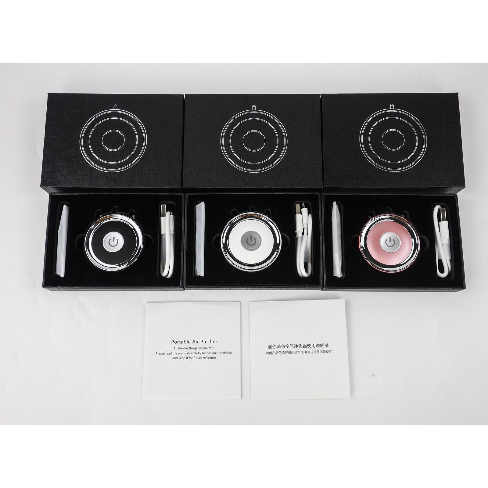 Portable Wearable Air Purifier Personal Mini Air Necklace Air Freshener Low Noize USB Rechargable