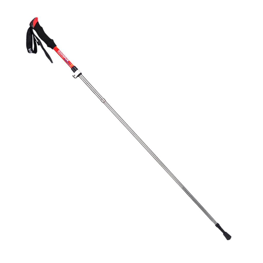 Outdoor Walking Trekking Anti Skid Alpenstock Quick Lock Trekking Sticks Poles Telescopic Alpenstock