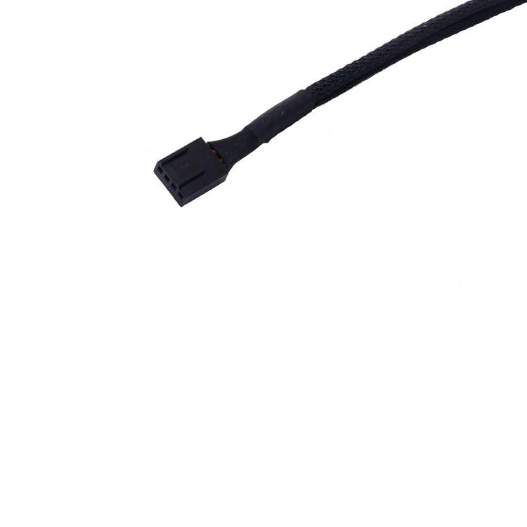 4 Pin Pwm Quạt Cáp 1 Ra 2/3/4 Cách Bộ Chia Đen Tay 27Cm Nối Dài Kết Nối PWM cáp Nối Dài