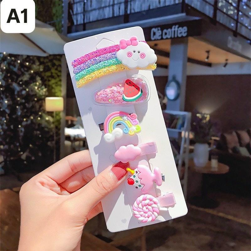 SET kẹp tóc cho bé gái xinh xắn KTN111