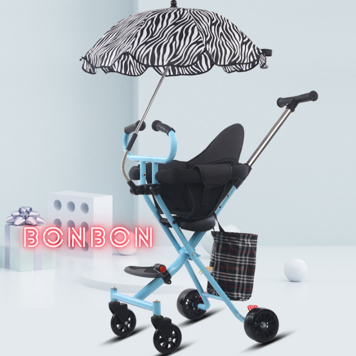 Xe đẩy dạo chơi 2 chiều gấp gọn cao cấp cho bé