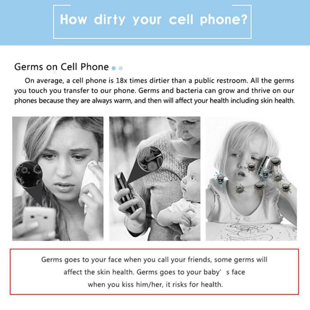 UV Ultraviolet Light Box Case Phone Charger Jewelry Beauty Tools Watches Box