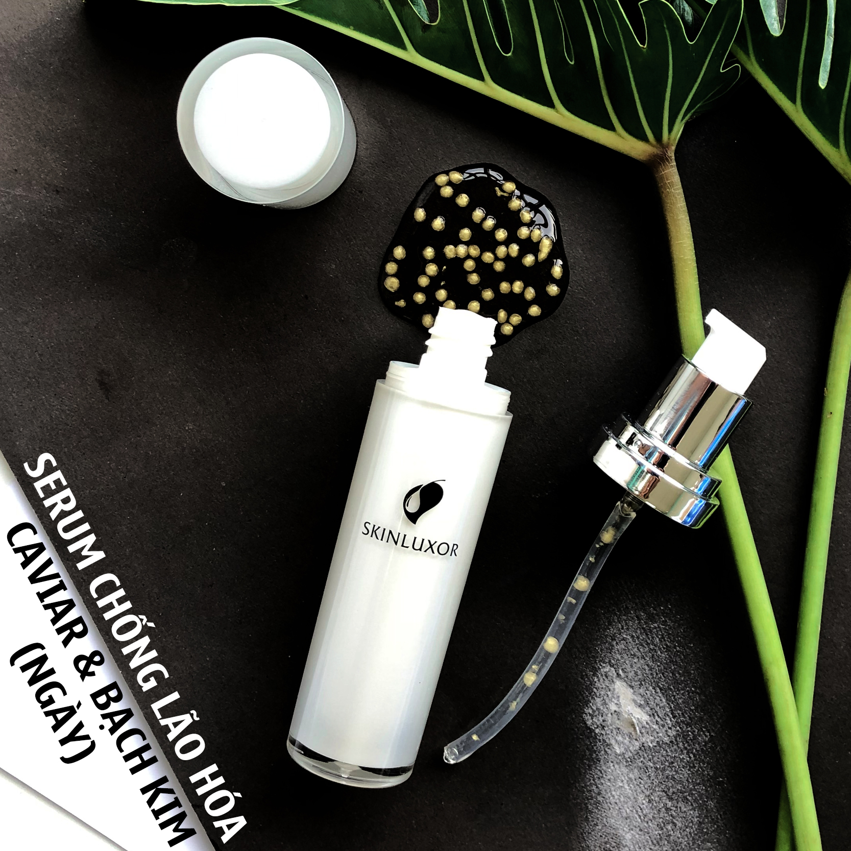 SERUM CHỐNG LÃO HÓA CAVIAR &amp; BẠCH KIM (NGÀY) SKINLUXOR PLATINUM CAVIAR COLLAGEN EMULSION