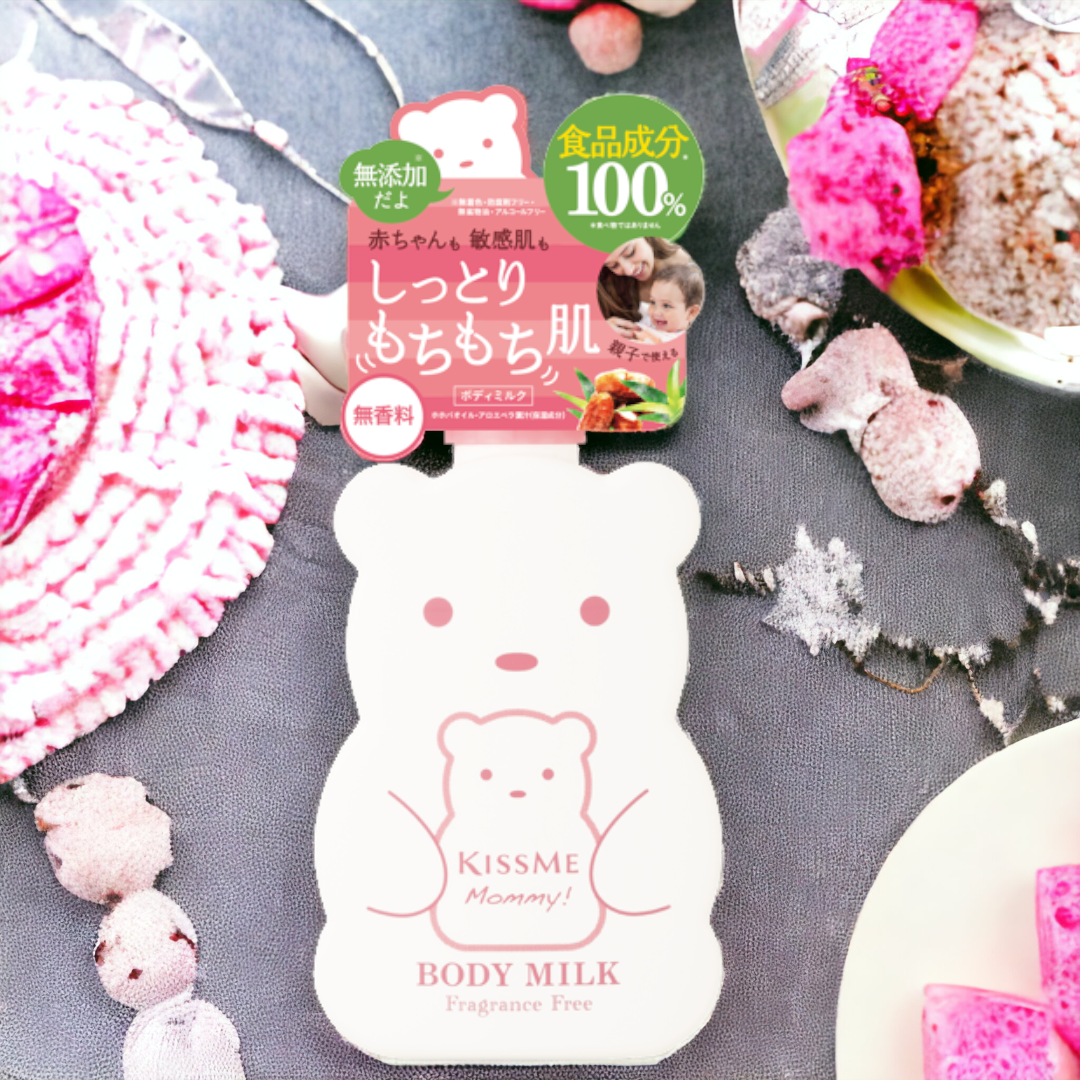Sữa Dưỡng Thể Kissme Mommy Body Milk Cấp Ẩm Dành Cho Bé Từ 6 Tháng Tuổi Và Làn Da Nhạy Cảm