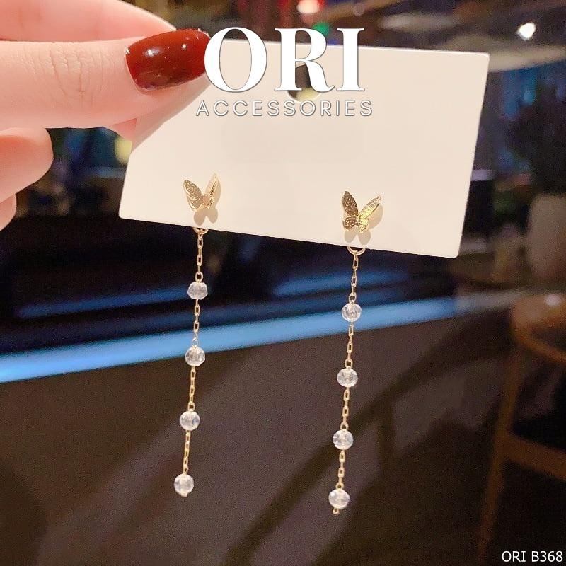 Bông tai nữ dáng dài Cánh bướm Clitus thời trang xinh xắn ORI ACCESSORIES B368