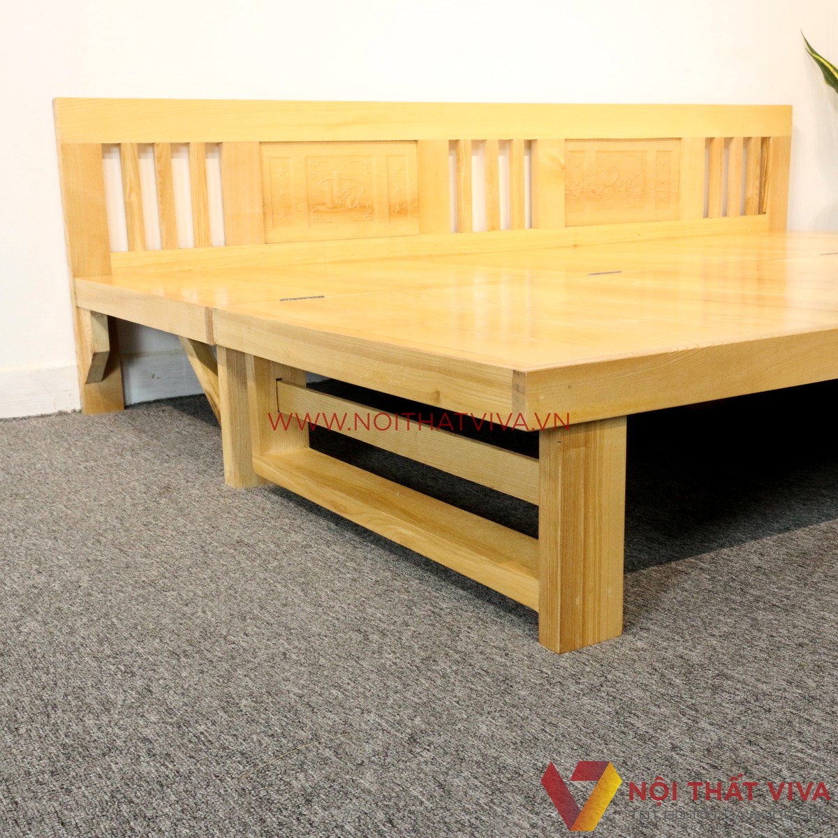 Ghế Gấp Trường Kỷ Gỗ Sồi Tự Nhiên Đẹp Giá Rẻ