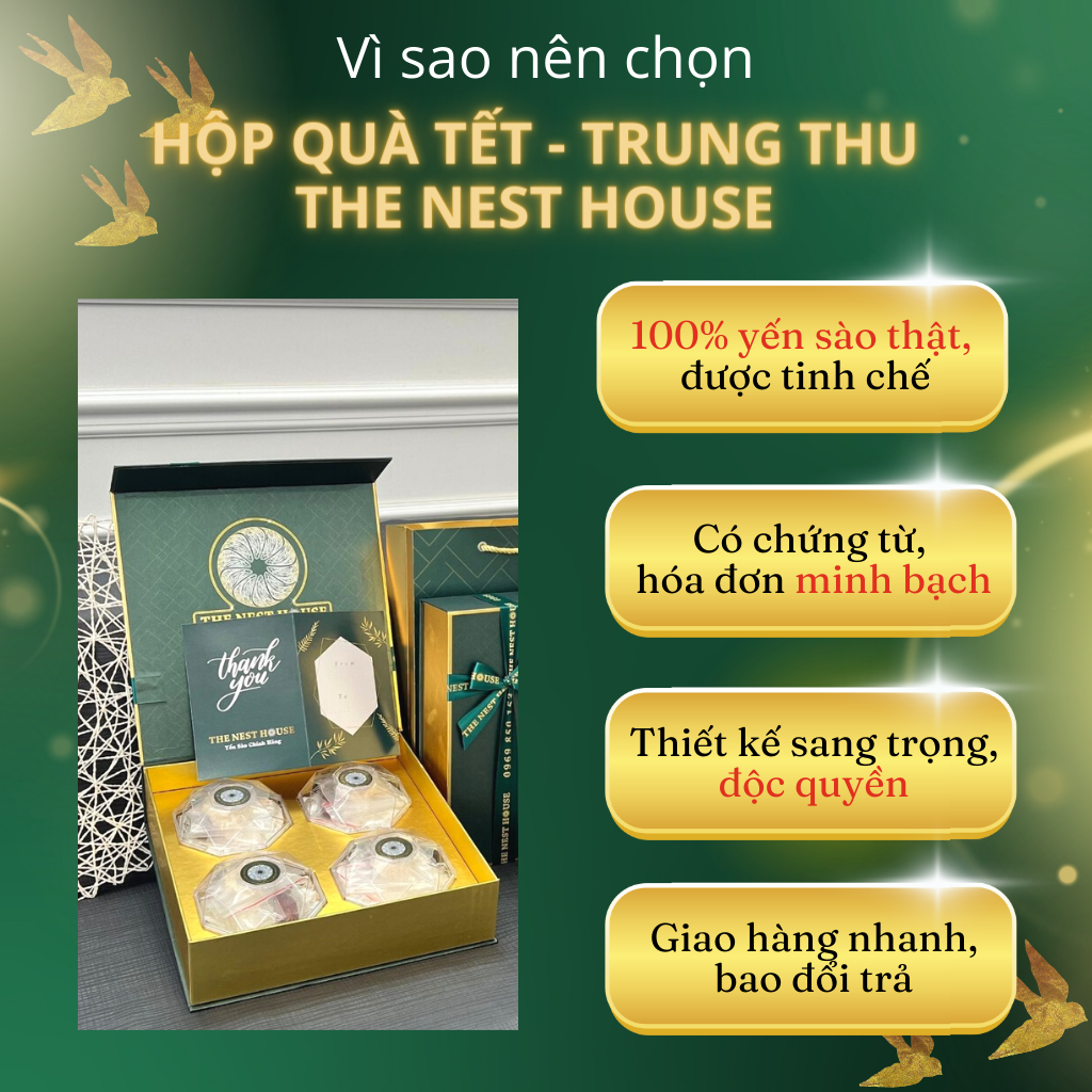 Hộp Quà Tặng Yến Sào Tết, Trung Thu The Nest House