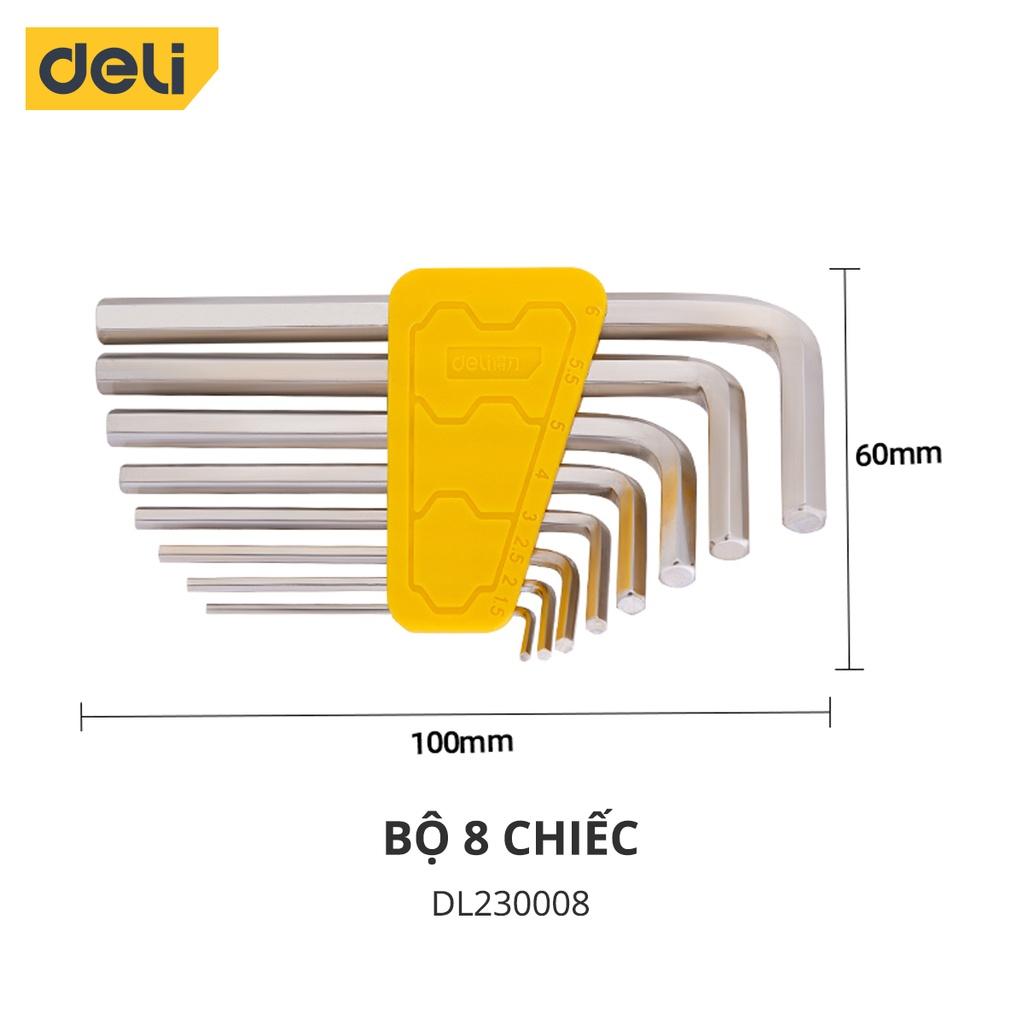 Bộ Lục Giác Deli Đầu Bằng Chữ L Cao Cấp - Kiểu Dáng Nhỏ Gọn Giúp Người Dùng Cầm Nắm, Thao Tác Dễ Dàng DL230008 DL230009