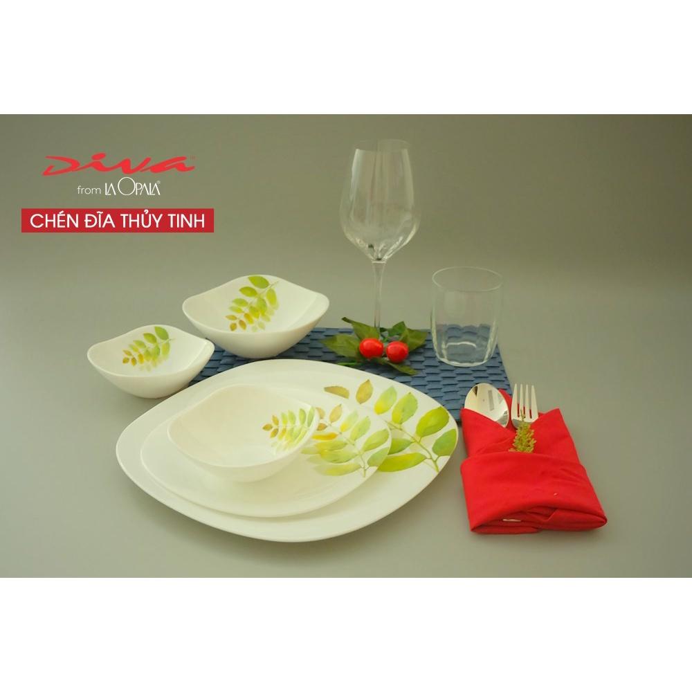 Bộ 3 Tô thủy tinh vuông Diva Ivory A.S - Hàng nhập khẩu