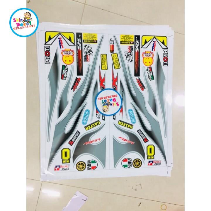 Tem rời exciter 2010 lửa trắng xanh ngọc