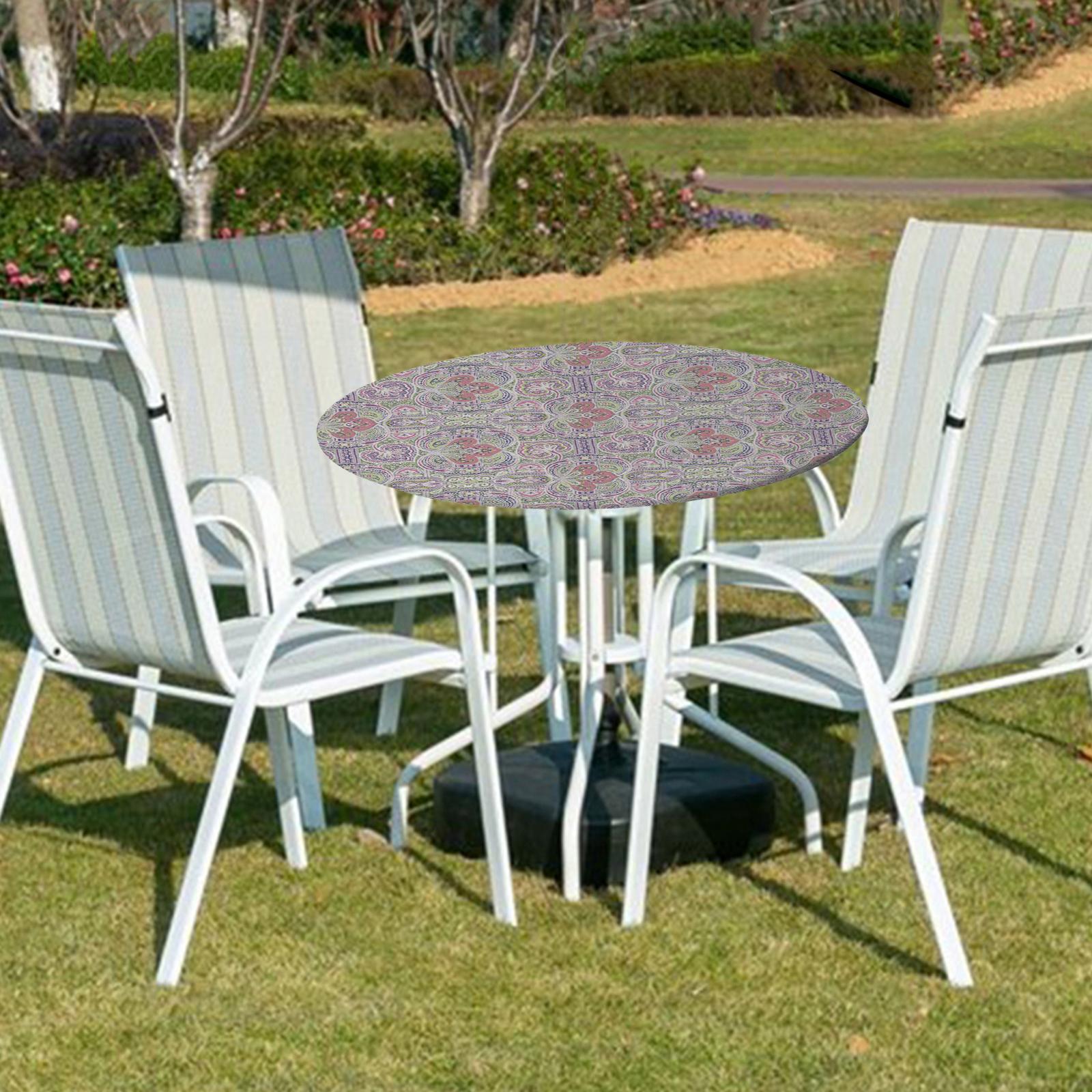 Table Cover Fitted Water-proof with Elastic Edged Easy to Clean for Party