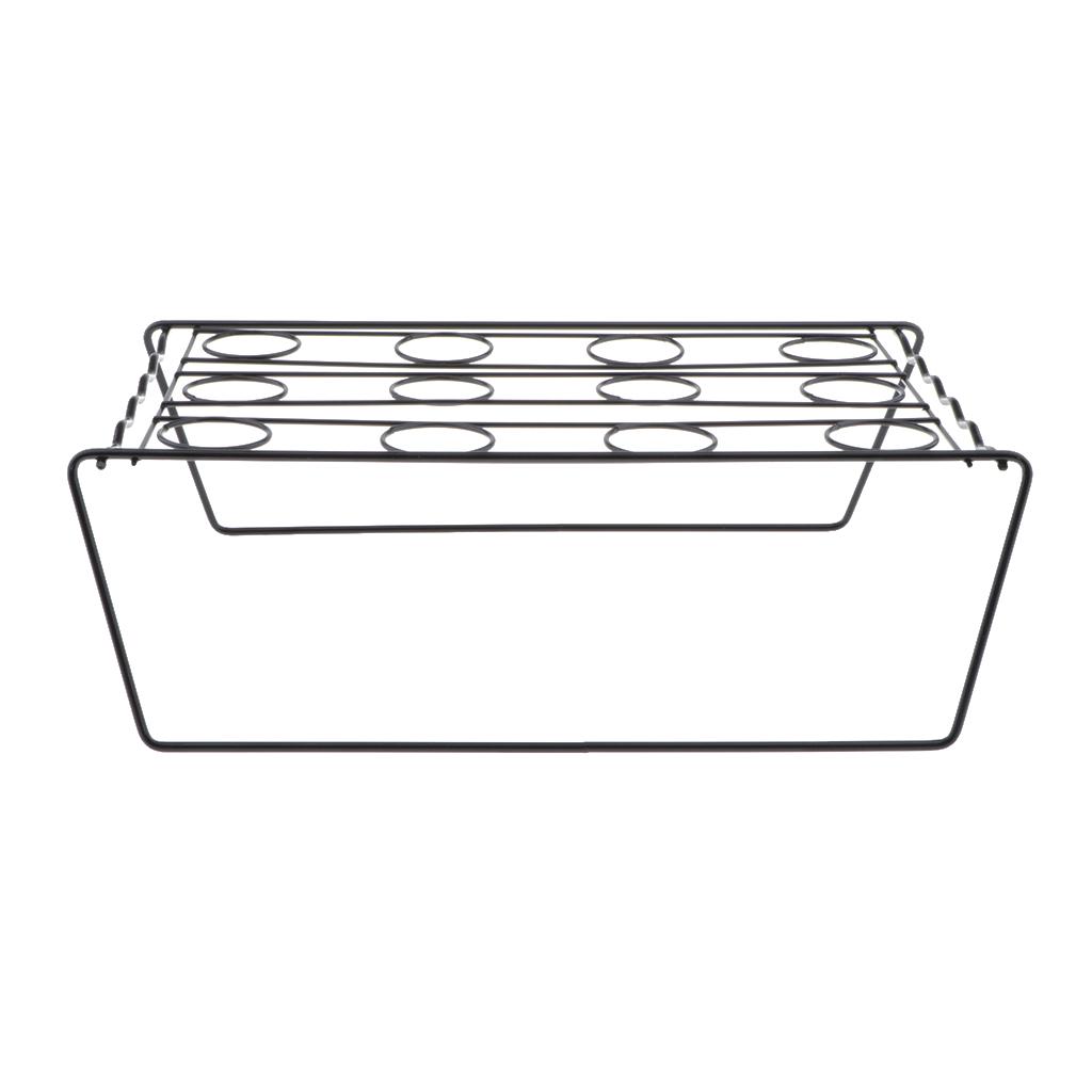 Stainless Steel Cake Cone Baking Rack Ice Cream Cone Stand Holder 12 Slots