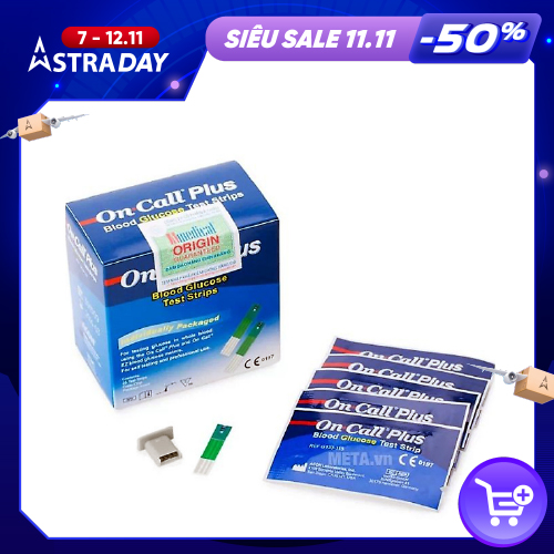 Que thử đường huyết On-call plus