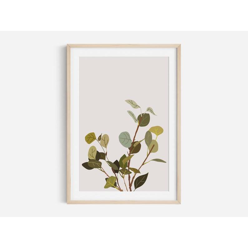 Tranh treo tường | Tranh nghệ thuật trừu tượng - Botanical Print, Leaf Print, Flower Abstract Art, Boho Print 01