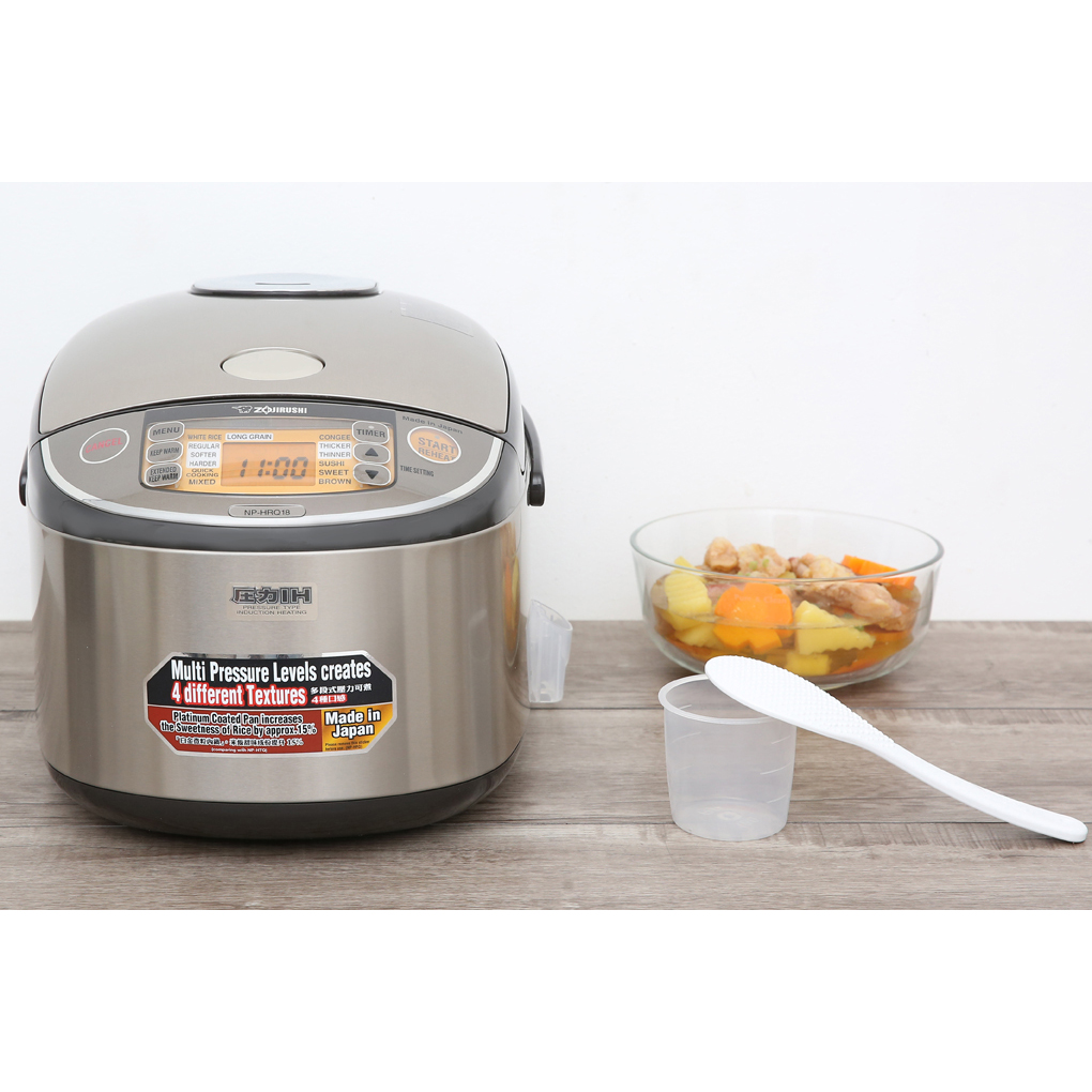 Nồi Cơm Điện Tử Zojirushi ZONC-NP-HRQ18-XT - Hàng Chính Hãng