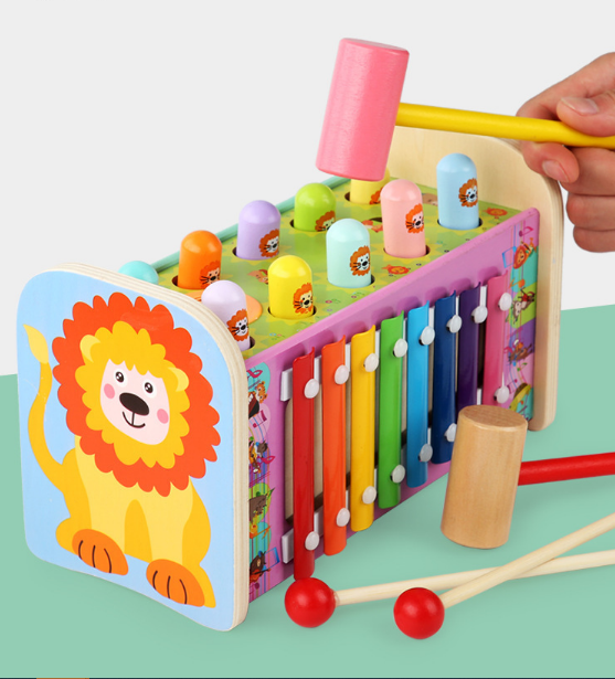 Đồ chơi đập chuột hình sư tử 3 in 1 vui nhộn cho bé - Đồ chơi thông minh trẻ em