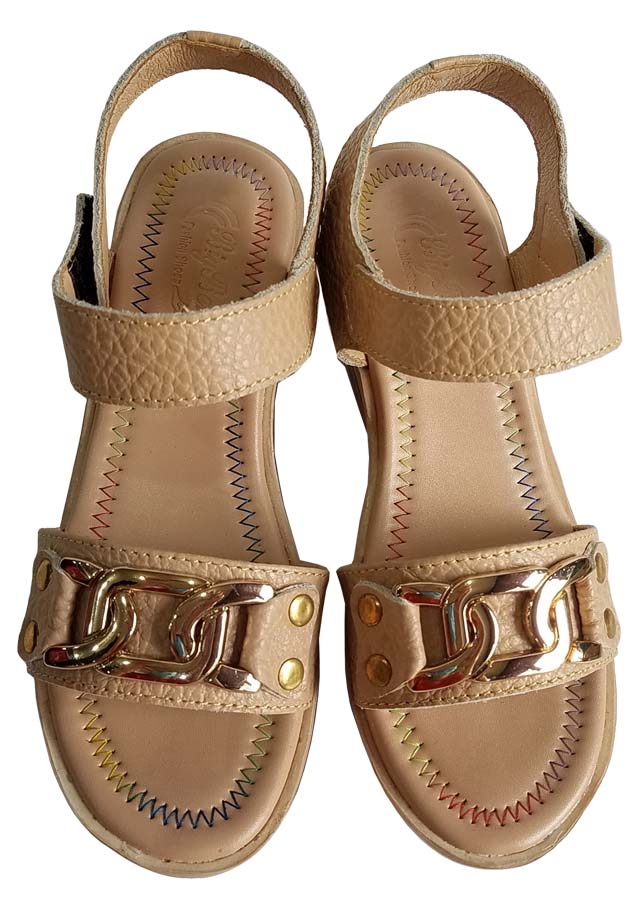 Giày sandal xuồng nữ da bò BIGGBEN cao cấp SDX34