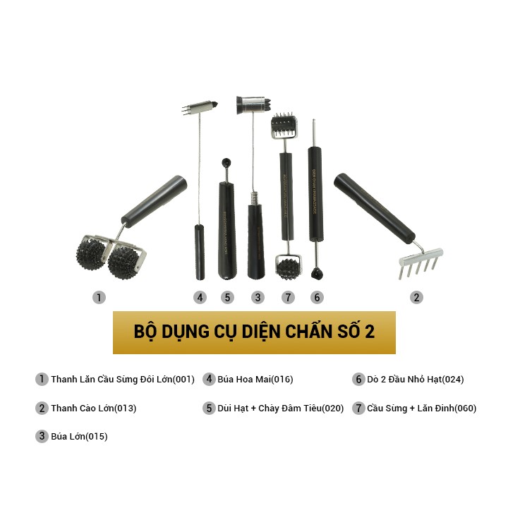 Bộ dụng cụ diện chẩn số 2 (7 món)