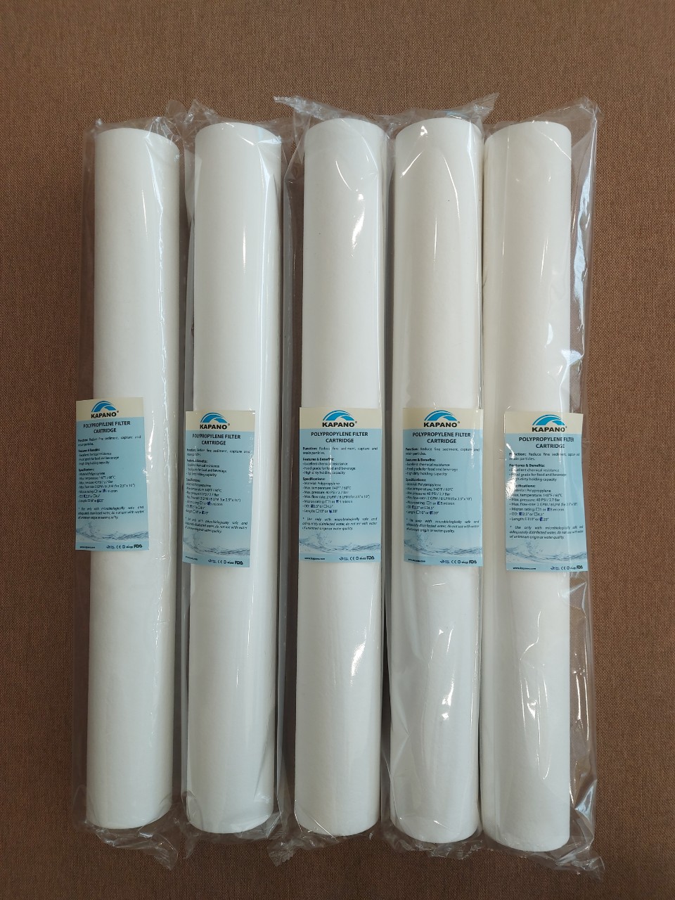 Lõi lọc cặn Polypropylene 1 micron 20″ Kapano - Hàng chính hãng