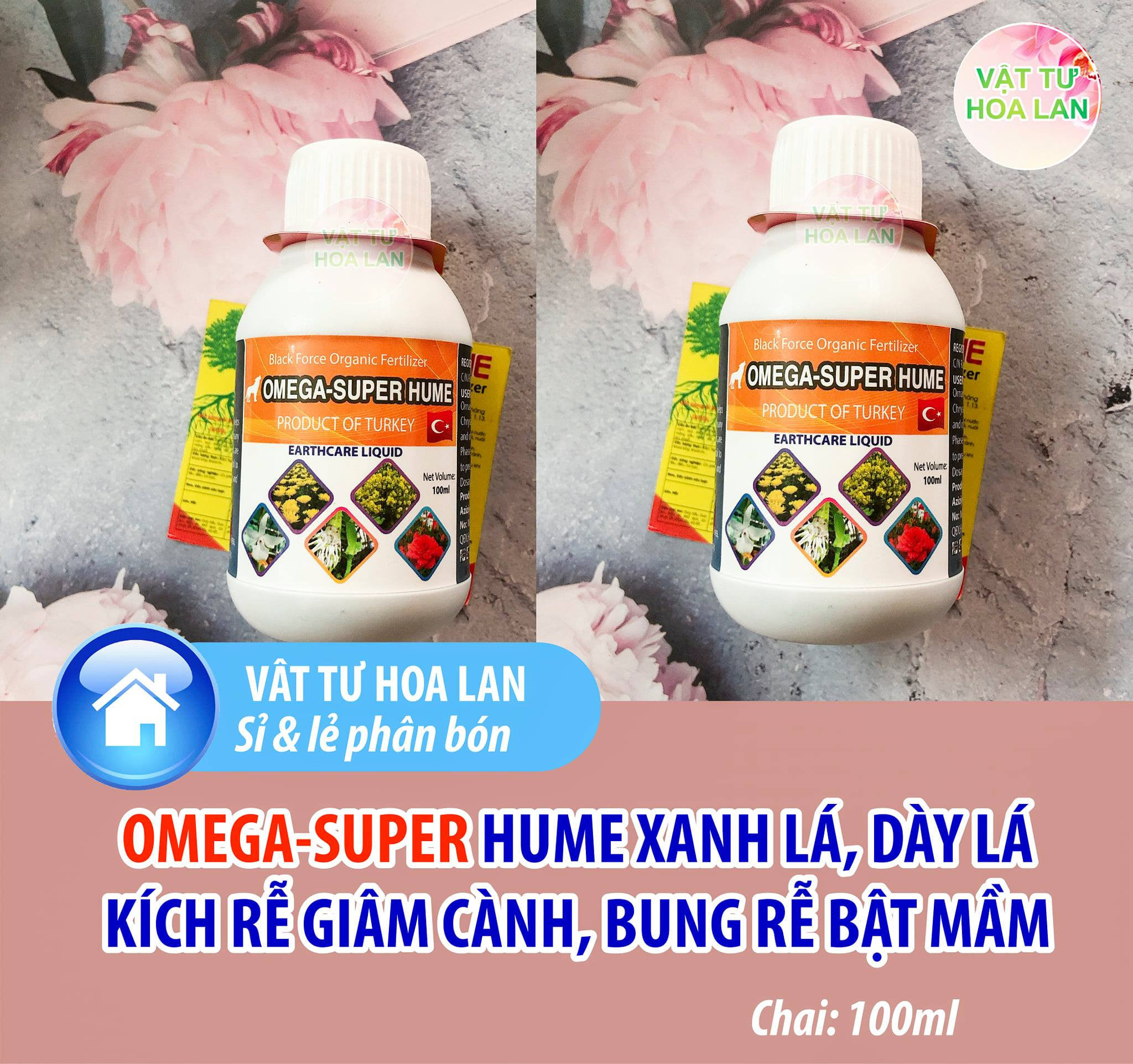 Omega-super hume xanh lá-dày lá, kích rễ -giâm cành, bung rễ bật mầm-100ml