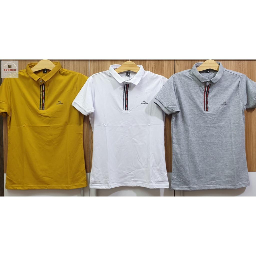Áo Thun Nam Polo Cao Cấp Chất Liệu Cotton Co Giãn 2 Chiều Form Chuẩn SUNMEN Nhiều Màu Đa Dạng Size Từ 50-75kg