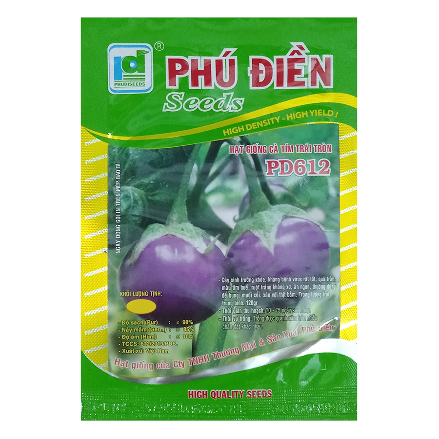 Hạt Giống Cà Tím Trái Tròn