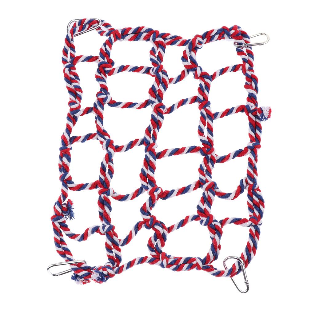 Parrot Bird Hanging Rope Small Animal Climbing Net Hamster Hammock Toy
