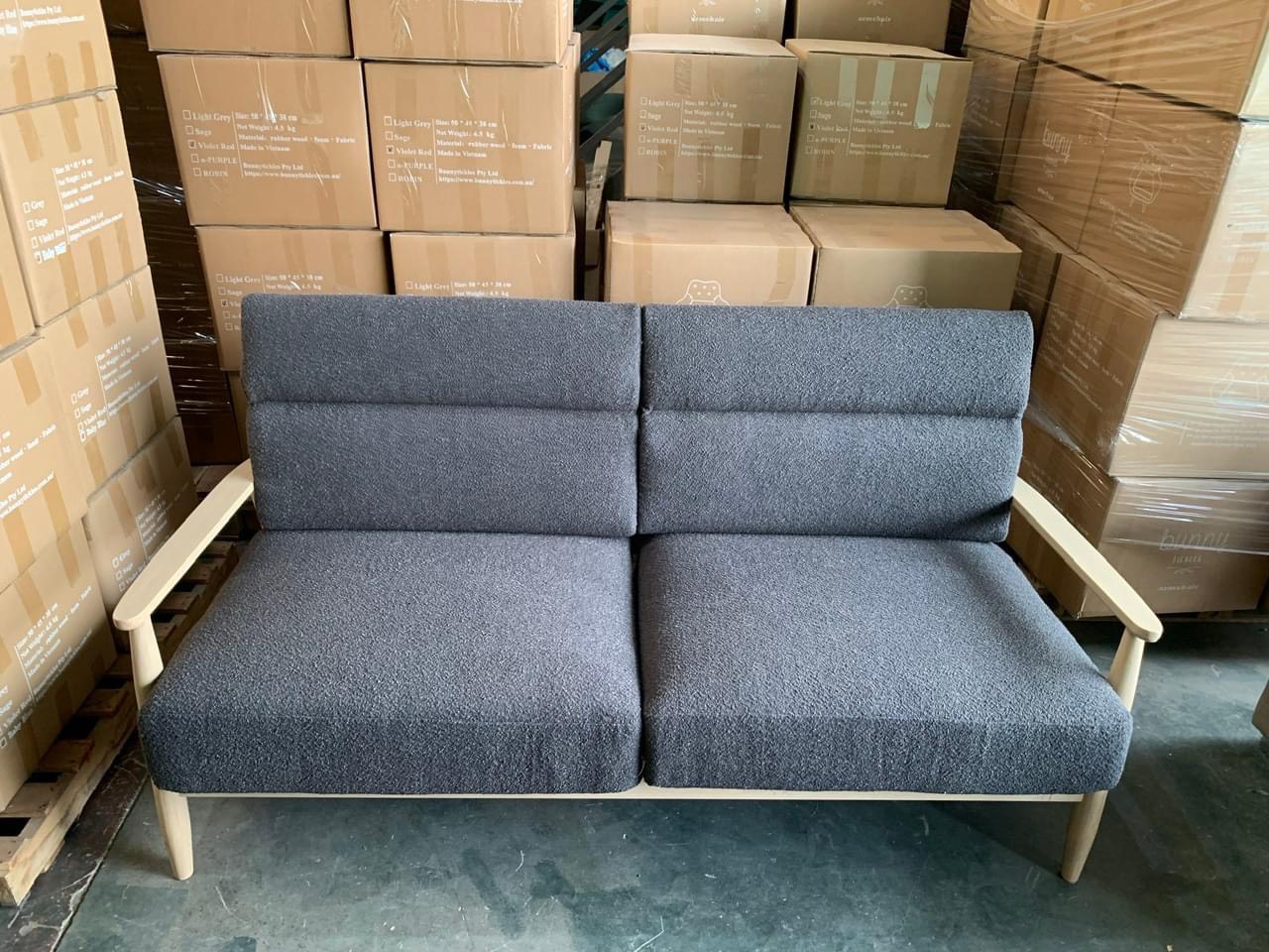 Sofa khung gỗ nệm rời Juno Sofa cho chung cư, căn hộ, phòng trọ giá rẻ hiện đại
