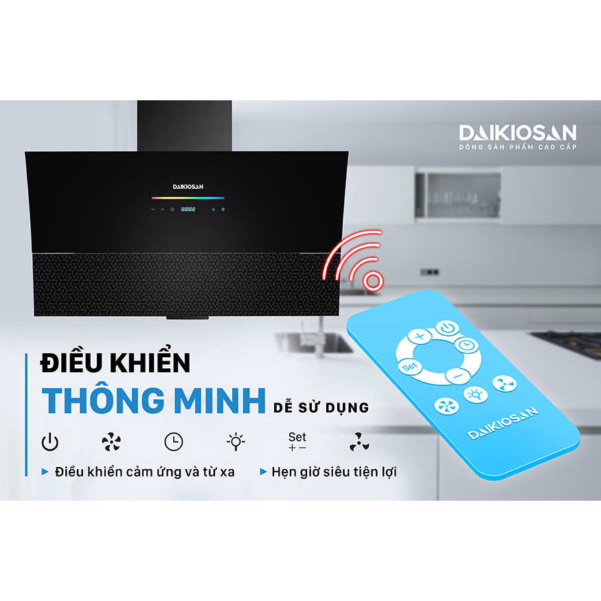 Máy Hút Mùi Gắn Tường Daikiosan DKH-000003 (90 cm) - Hàng Chính Hãng