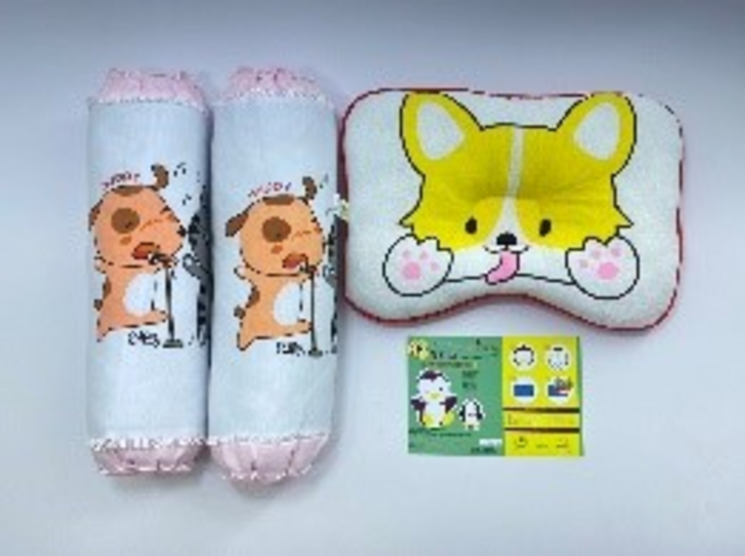 Gối Đôi Con Chó BabyTop (24x32)(12x42)cmx2 ( Màu và họa tiết ngẫu nhiên )