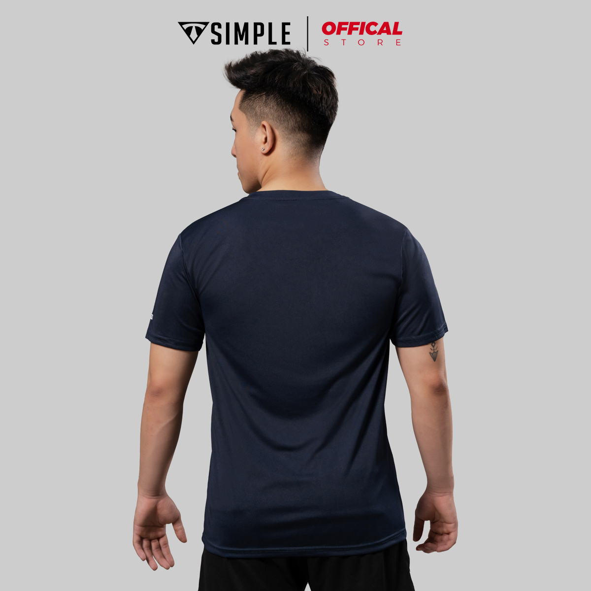 Áo Thể Thao Nam TSIMPLE cổ tròn tay ngắn tập gym vải thun lạnh thoáng mát co giãn chuẩn form MSSAHP008