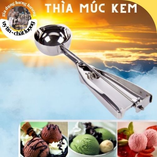 Kẹp múc kem inox size 5cm