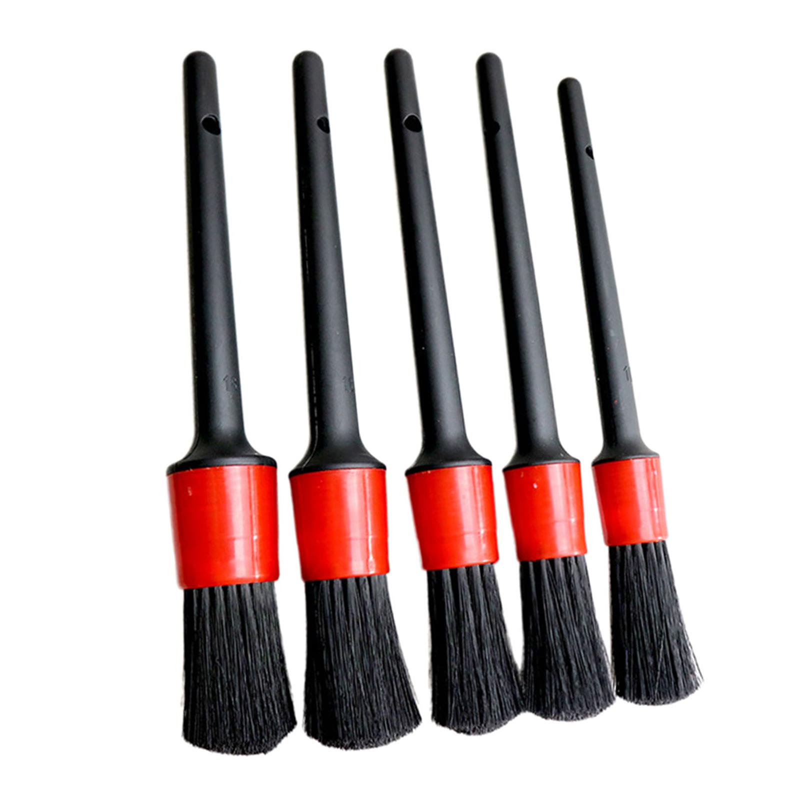 10xCar Automotive Detail Brushes Interior Detailing Brush Set  5Pcs Set