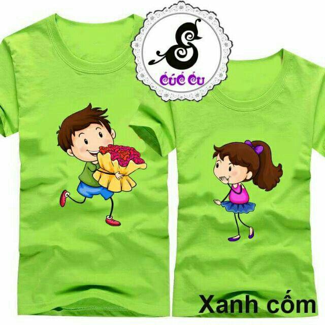 Áo đôi màu trắng cực đẹp