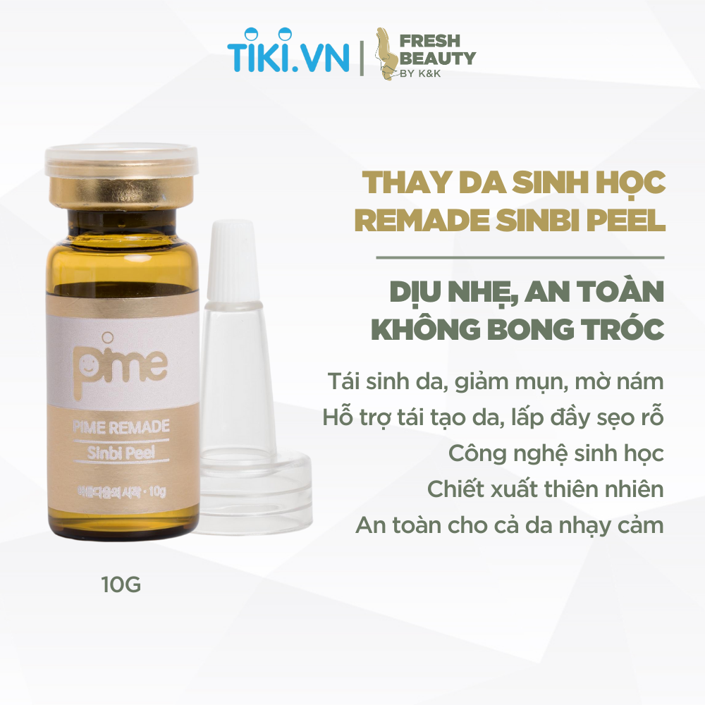 Thay da dịu nhẹ Pime Sinbi Peel lành tính tái tạo, hỗ trợ giảm thâm, mờ sẹo, kiềm dầu 10ml