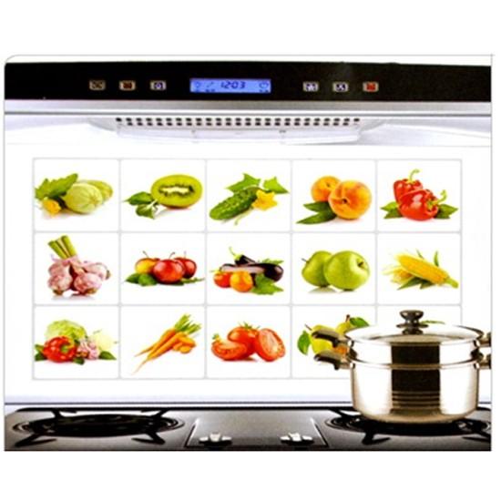 Dán bếp hình hoa quả/ củ quả  60x90