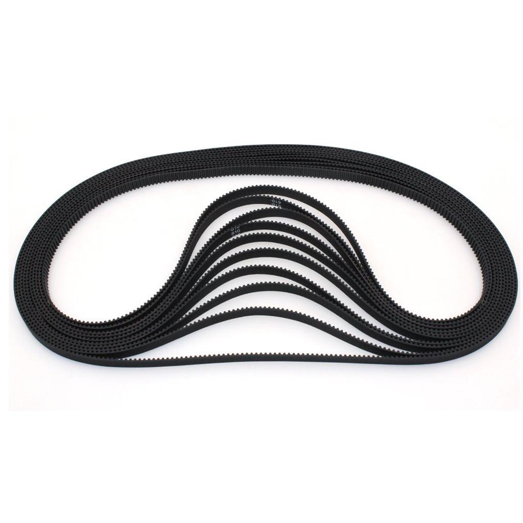 2x Various Size GT2 2mm Pitch 6mm Wide Synchronous Timing Belt 3D Printer Parts - Black, 400mm
