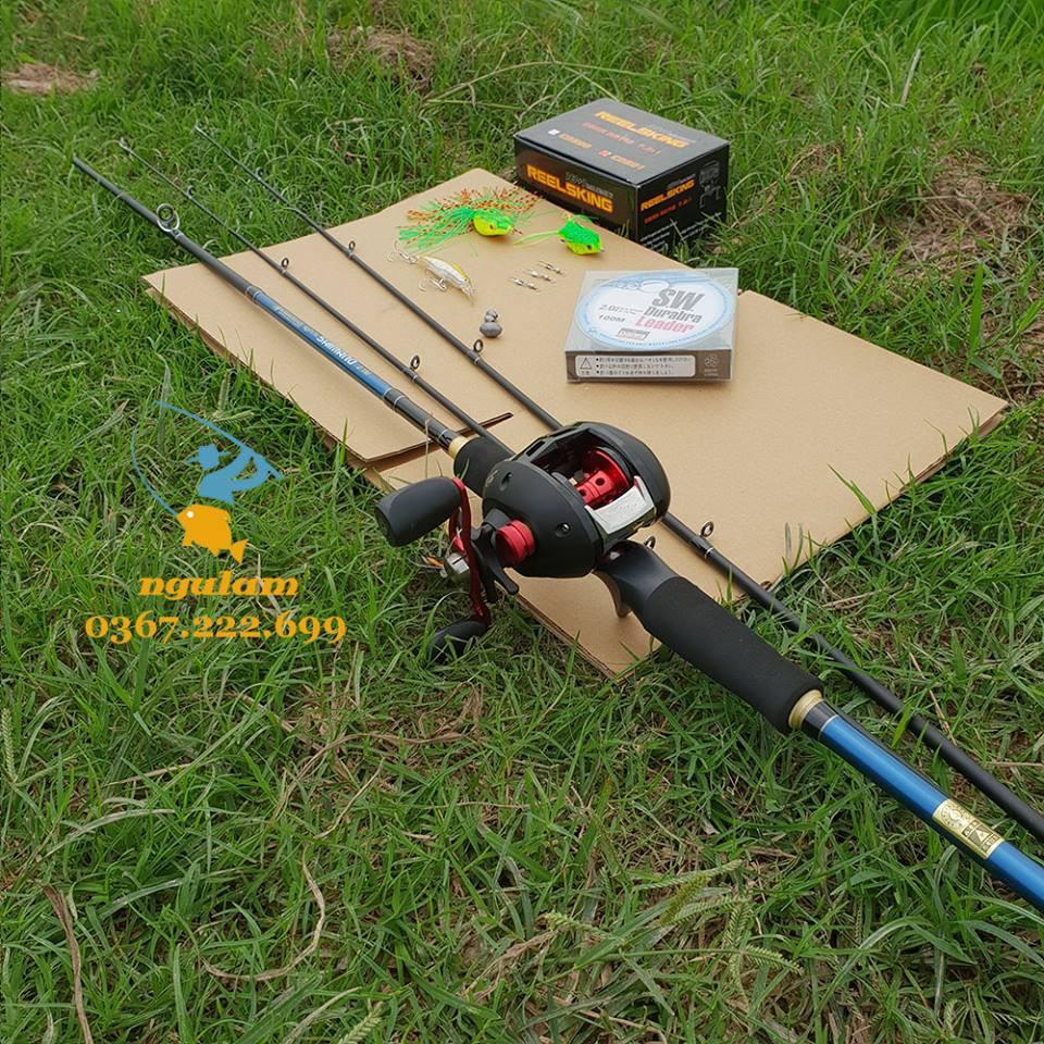Bộ Cần Câu Lure Shimano Máy Ngang 1m8- 2m1- 2m4 kèm phụ kiện đầy đủ